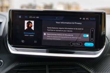 TomTom navigation can be updated remotely for new maps.